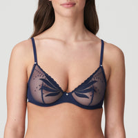 MARIE JO ETOILE PLUNGE BRA SAPPHIRE BLUE