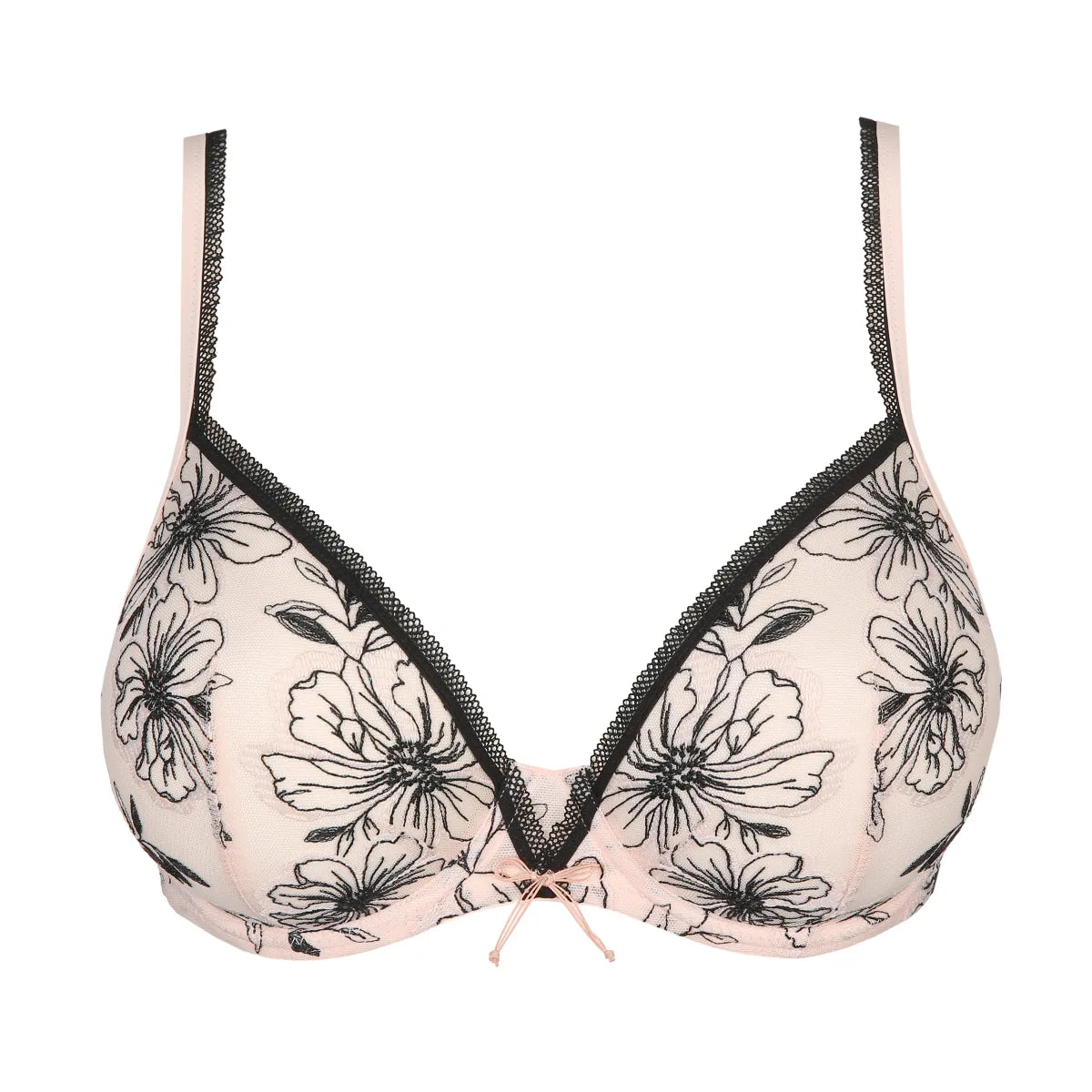 MARIE JO NOORAH PLUNGE BRA - BLACK BLUSH