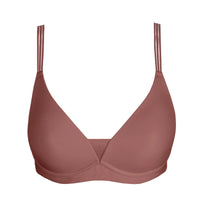 MARIE JO LOUIE FULL CUP BRA WIRELESS - SATIN TAUPE