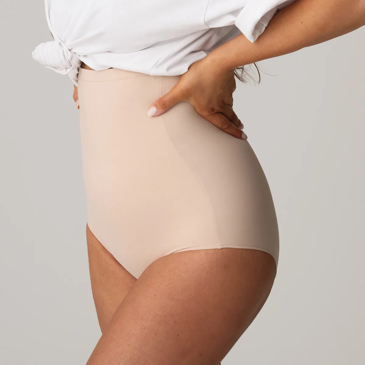 PRIMADONNA PERLE HIGH WAISTED SHAPEWEAR BRIEFS - CAFE LATTE