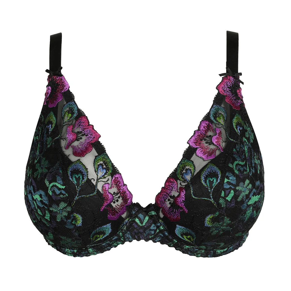 PRIMADONNA SAN ANGEL HALF PADDED PLUNGE BRA - PEACOCK FEATHER