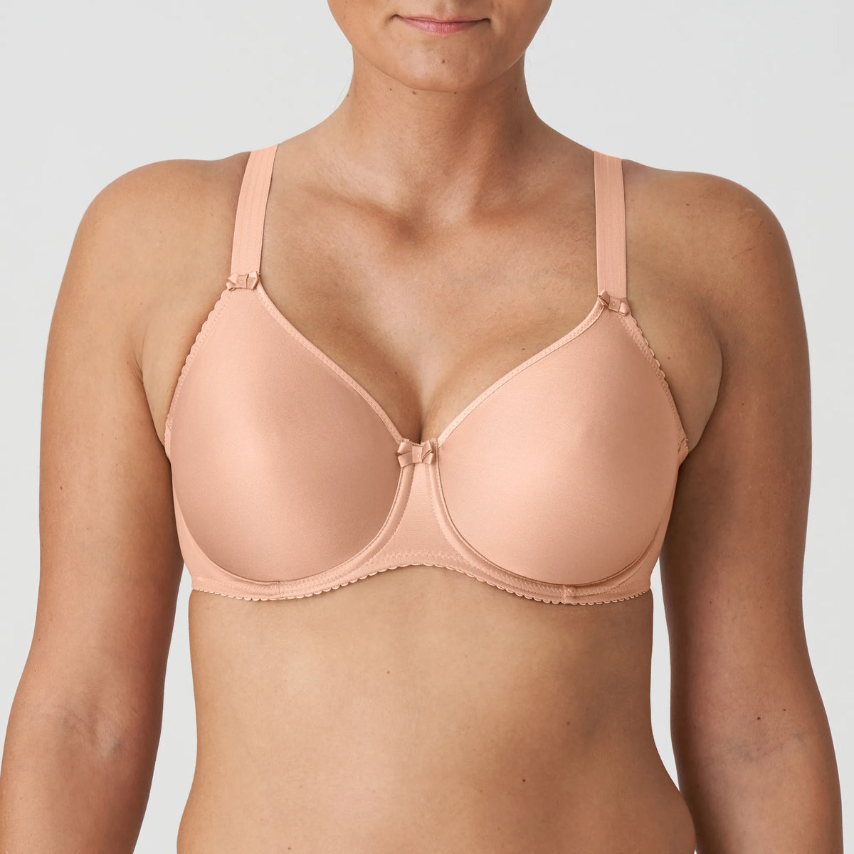 PRIMA DONNA SATIN NON PADDED FULL CUP SEAMLESS - LIGHT TAN