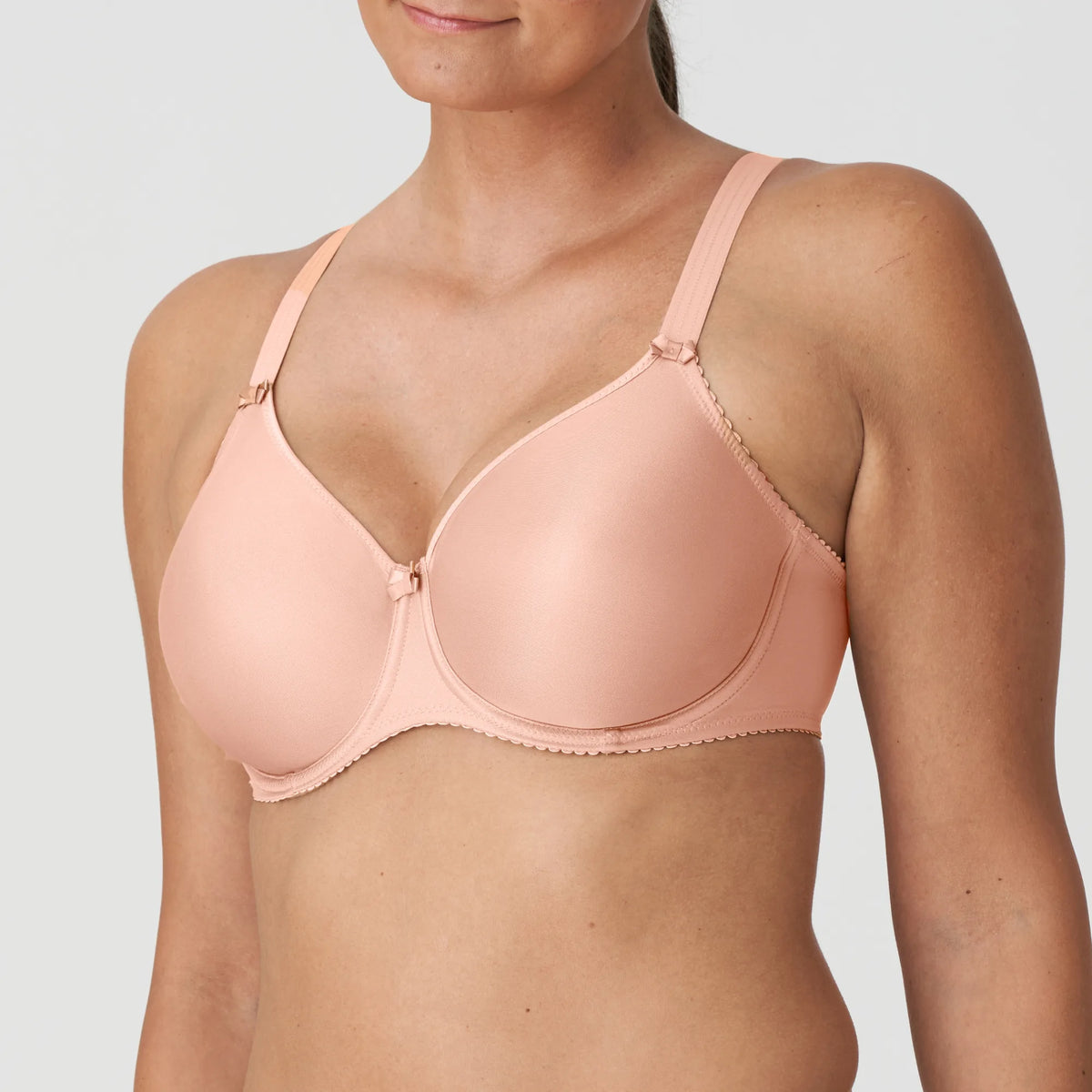 PRIMA DONNA SATIN NON PADDED FULL CUP SEAMLESS - LIGHT TAN