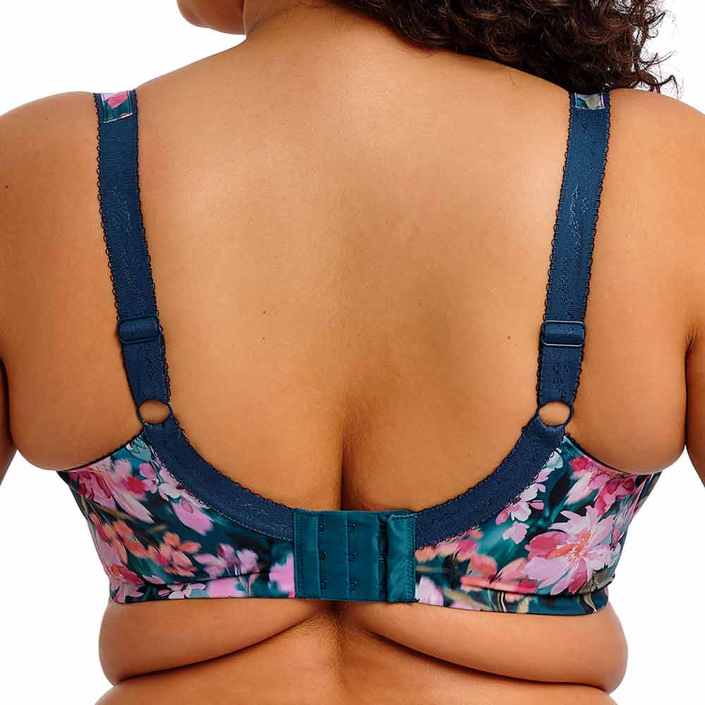 ELOMI LUCIE STRETCH PLUNGE BRA - TEAL FLORAL