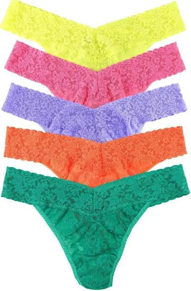 HANKY PANKY LIMITED EDITION SIGNATURE LACE ORIGINAL RISE THONG