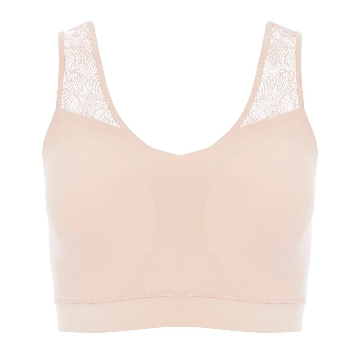 CHANTELLE SOFTSTRETCH LACE V-BACK PADDED BRALETTE