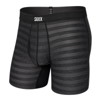 SAXX DROPTEMP COOLING MESH BOXER BRIEF FLY - BLACK HEATHER